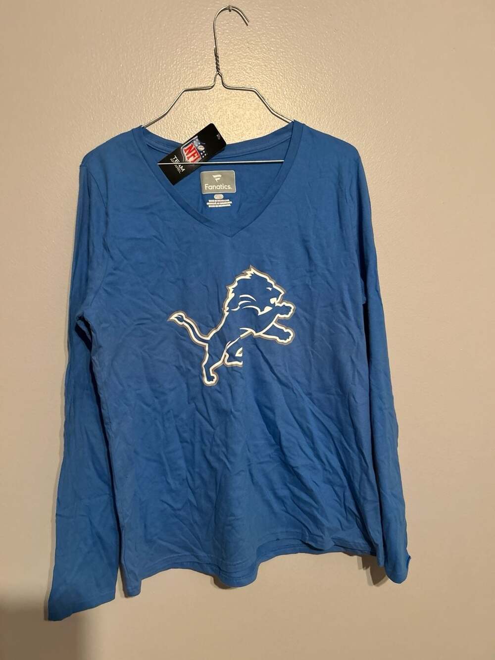 Preschool Blue Detroit Lions Primary Logo Long Sleeve T-Shirt,